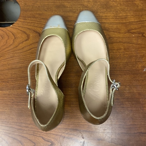 J Crew Millie ankle-strap heels in snake-embossed Italian leather - Picture 6 of 7